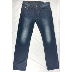 DIESEL Mens Larkee Regular Straight Fit Dark Blue Denim 087AS Stretch W33 x L32